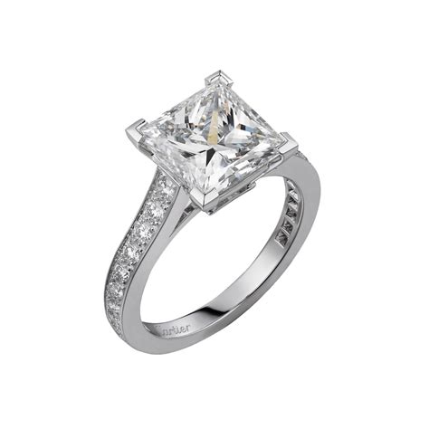 cartier princess cut engagement ring|cartier engagement ring for sale.